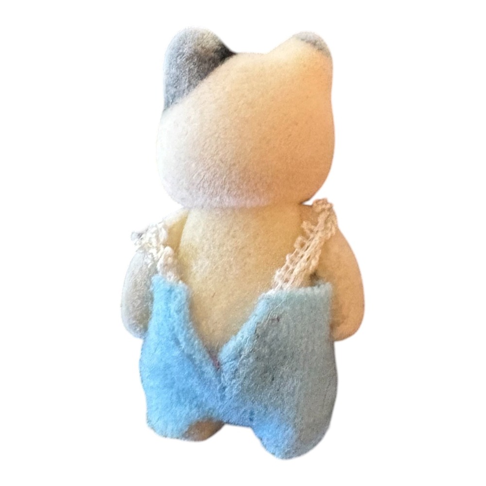 Calico Critters Calico Cat Baby Figure Lace Romper Sylvanian Families Miniature - Picture 2 of 4